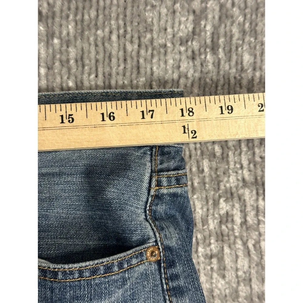Lucky Brand 181 Relaxed Straight Jeans Men's 34x30 Blue Denim Pants Cotton